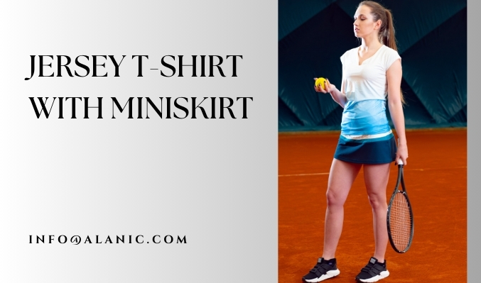 jersey t-shirt with miniskirt