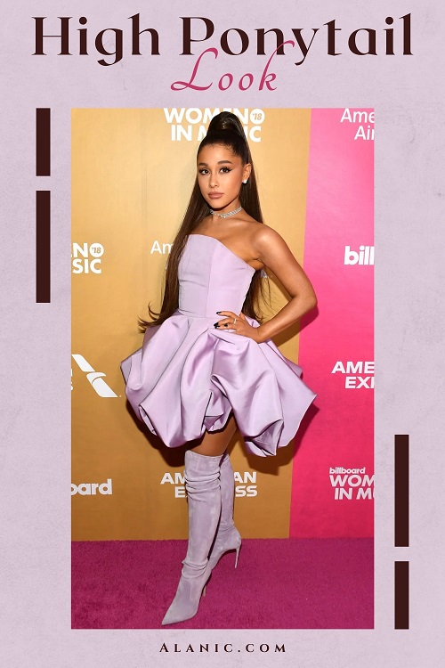 Ariana Grande in High Ponytail