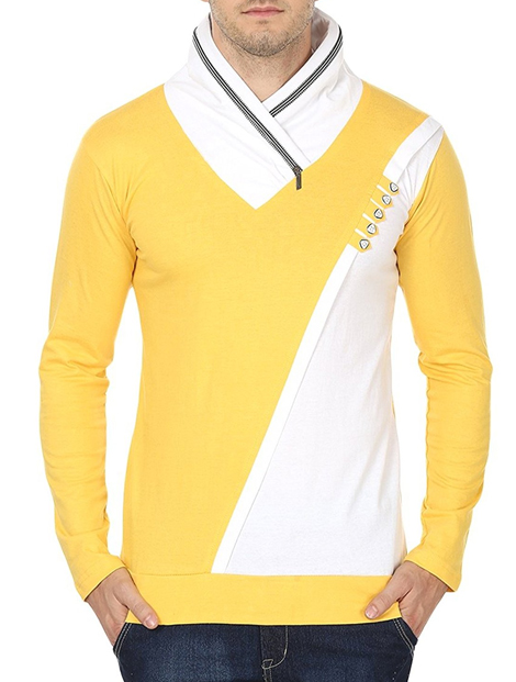 Wholesale Casual Yellow Tee Manufacturer