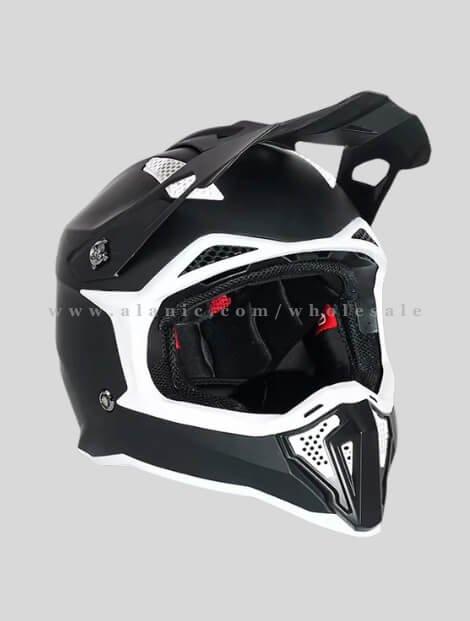 black offroad motorcycle helmet in bulk