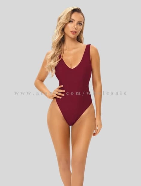 maroon swimwear for women vendor