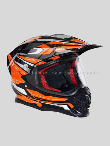 orange designer motocross helmet vendor
