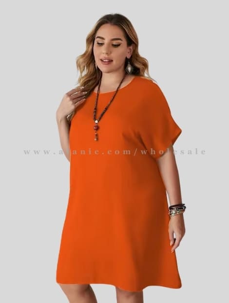 wholesale orange plus size long t shirt