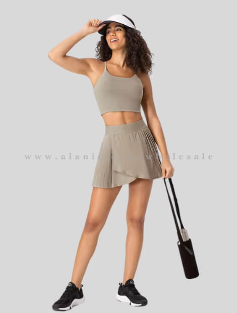 womens grey tank top with skirt supplier