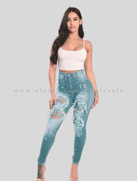 wholesale womens skinny fit ripped jeans