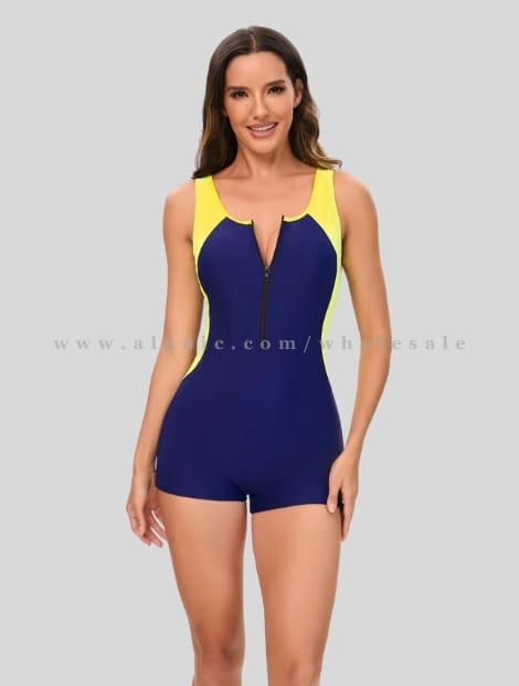 yellow & blue swimsuit for women vendor