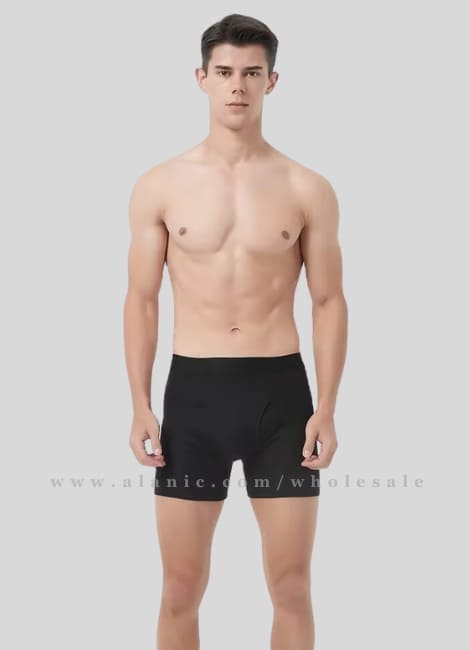 wholesale black solid mens underwear