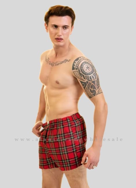 plaid boxer underwear men in bulk