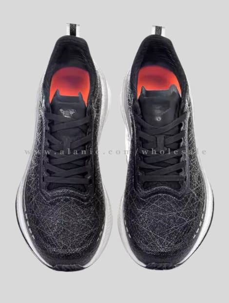 black mesh breathable running shoe vendor