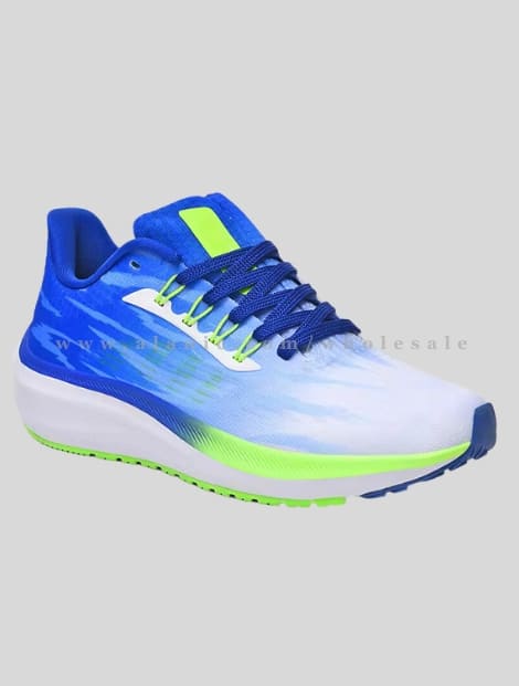 wholesale blue & green designer running shoe