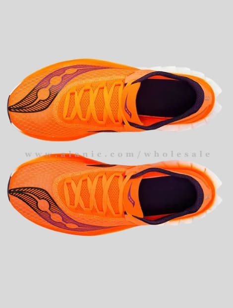 orange & blue comfy running shoe in bulk