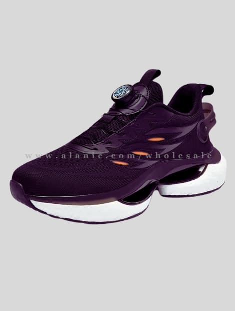 wholesale purple self lacing running shoe