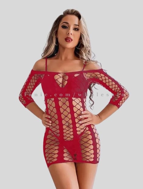 maroon fishnet lingerie supplier