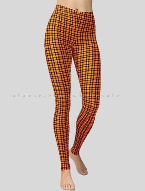 orange & black flannel leggings manufacturer