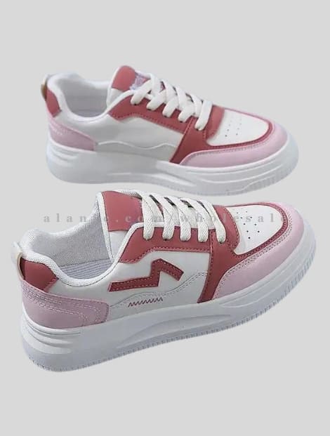 rose pink & white sneakers vendor