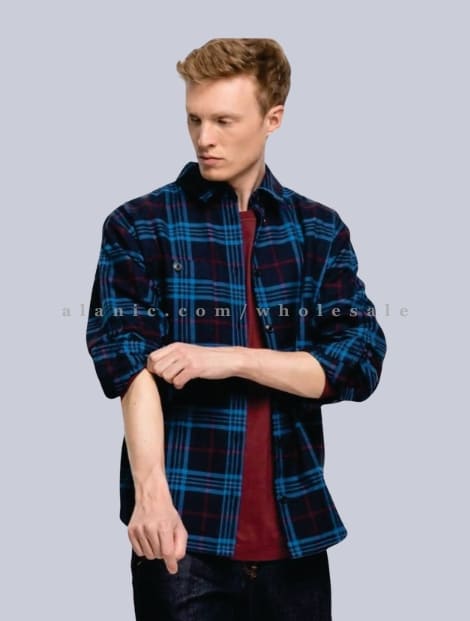 stylish flannel shirt for men wholesaler