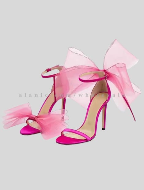 dark pink designer t-bar stilettos wholesaler