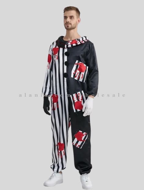 wholesale duo tone jocker halloween costume