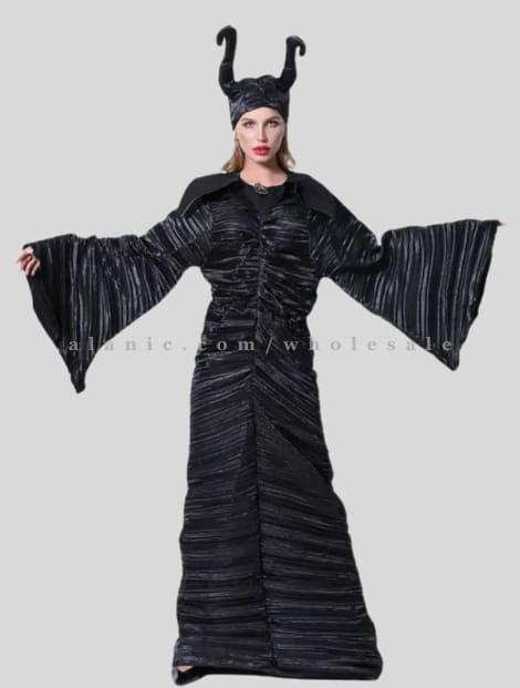 maleficent black witch halloween costume manufacturer