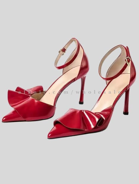 maroon stylish womens heels supplier