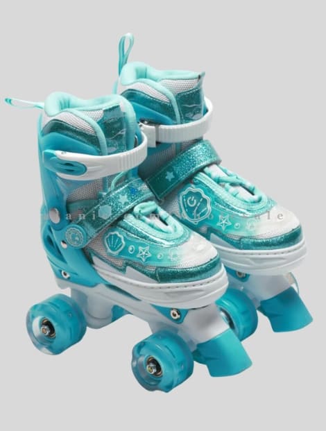 wholesale sky blue kids roller skate sports shoes