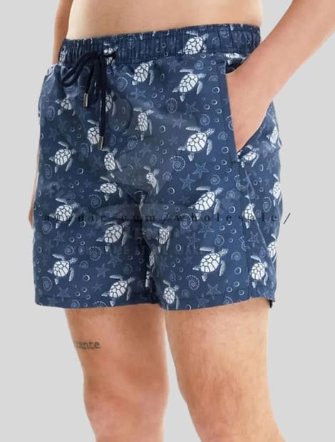 midnight blue printed mens short supplier