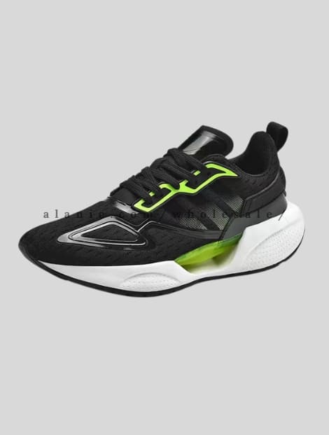 black & green stylish walking shoes in bulk