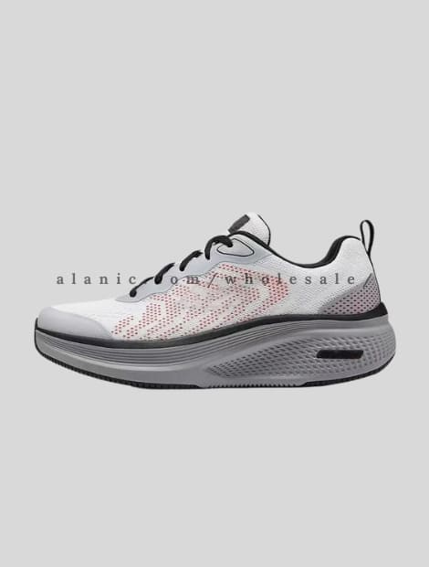 white & grey mesh added walking shoes vendor